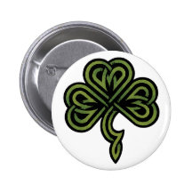 Irish Shamrock Gift Pinback Button