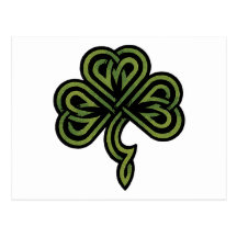 Irish Shamrock Gift Postcard