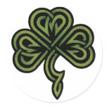 Irish Shamrock Gift Round Sticker