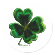 Irish Shamrock Lucky Clover Sticker Series