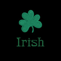 Irish Shamrock Polo Shirt embroidered shirts