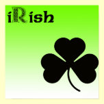 iRish Shamrock Poster posters