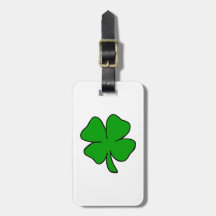 Irish Shamrock Tag For Bags