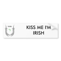 Irish Shamrock Tattoo Bumper Stickers