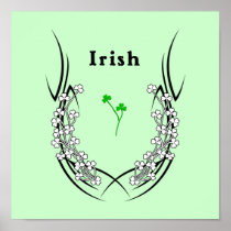 Irish Shamrock Tattoo Poster