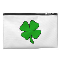 Irish Shamrock Travel Accessory Bags
