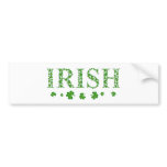 IRISH SHAMROCKS BUMPER STICKERS