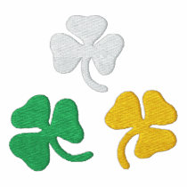 Irish Shamrocks Embroidered Shirt