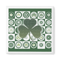 Irish shamrocks magnets