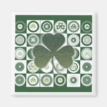 Irish shamrocks magnets
