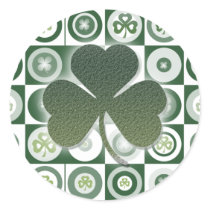 Irish shamrocks stickers