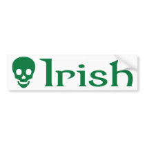 Irish Skull Bumper Sticker