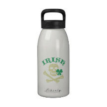 Irish skull drinking bottles