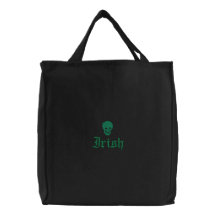 Irish Skull Canvas Bags