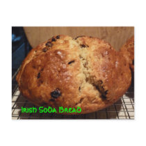 Irish Soda Bread Recipe Post Card