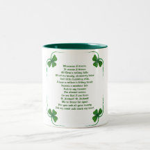 Irish St. Patricks Day Poem Mug