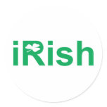 iRish Round Stickers