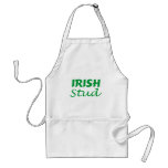 Irish Stud Green Script Apron