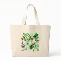 Irish Suprise Artwork St Pats Day Canvas Bags