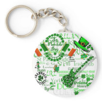 Irish Suprise Artwork St Pats Day Keychain