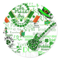 Irish Suprise Artwork St Pats Day Stickers
