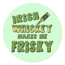 Irish Whiskey T-shirts and Gifts Round Stickers