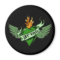 Irish Winged Heart Magnet