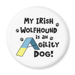 Irish Wolfhound Agility Dog Magnet