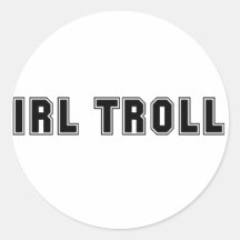 IRL Troll Round Sticker