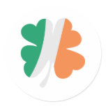 irland shamrock flag stickers
