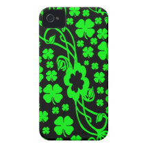 Irlandais chanceux quatre trèfles de feuille coque Case-Mate iPhone 4