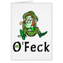 Irlandais drôle d'O'Feck Cartes De Vœux