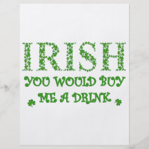 IRLANDAIS VOUS M'ACHÈTERIEZ UNE BOISSON PROSPECTUS