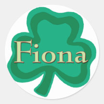 Irlandaise de Fiona Autocollant Rond