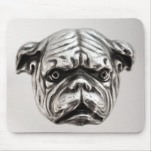 iron bulldog mouse pad