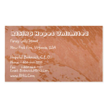 Iron Content Red Soil  : Nature Earth Wonders Business Cards