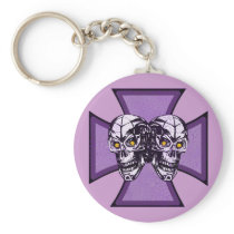 IRON CROSS AND SKULLS KEYCHAINS