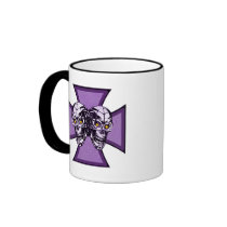 IRON CROSS AND SKULLS COFFEE MUG