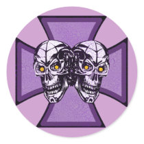 IRON CROSS AND SKULLS STICKER