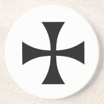 Iron cross drink coaster