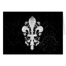 Iron Fleur de Lis Cards
