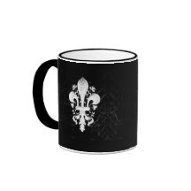Iron Fleur de Lis Coffee Mugs