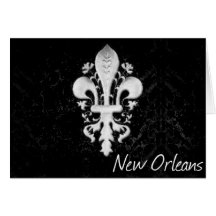 Iron Fleur de Lis Greeting Card