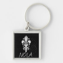 Iron Fleur de Lis Key Chains