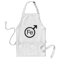 Iron Man Male gender symbol Fe design Aprons