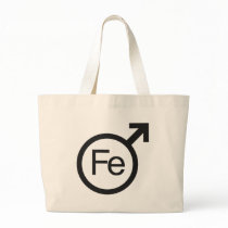 Iron Man Male gender symbol Fe design Canvas Bag