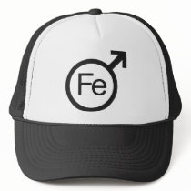 Iron Man Male gender symbol Fe design Mesh Hat