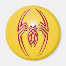 Iron Spider – Red and Yellow Fridge Magnet