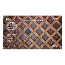 Iron surface business card templates