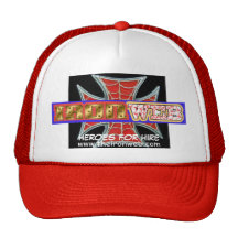 Iron Web Iron Cross Cap Mesh Hat